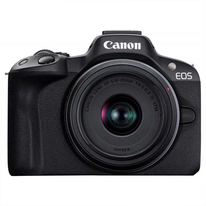 Canon EOS R50 Mirrorless Camera with 24.2 MP sensor and compact design