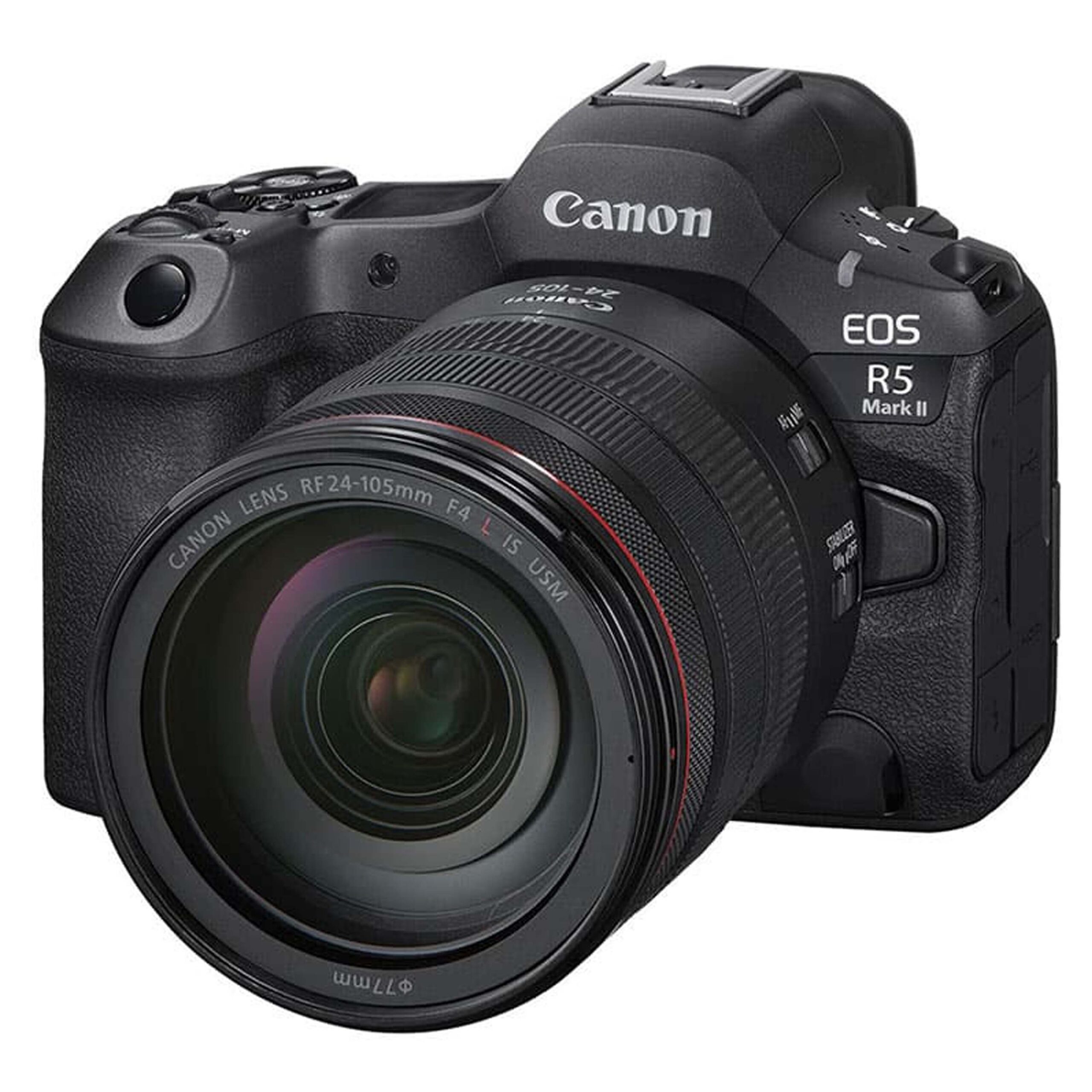 Canon EOS R5 Mark II in use during outdoor photography